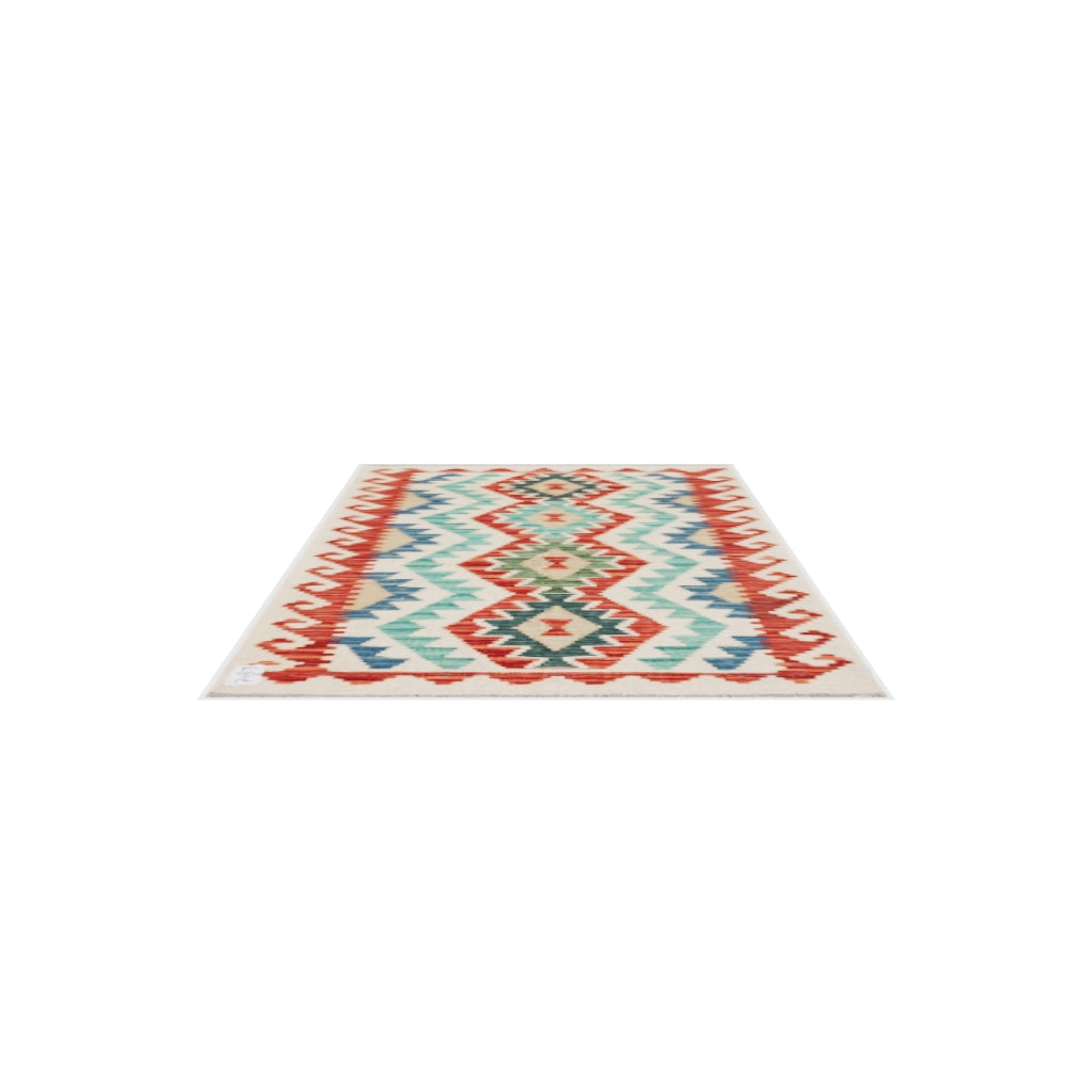Maimana Kilim - 126 × 74 cm (4'2" x 2'5")