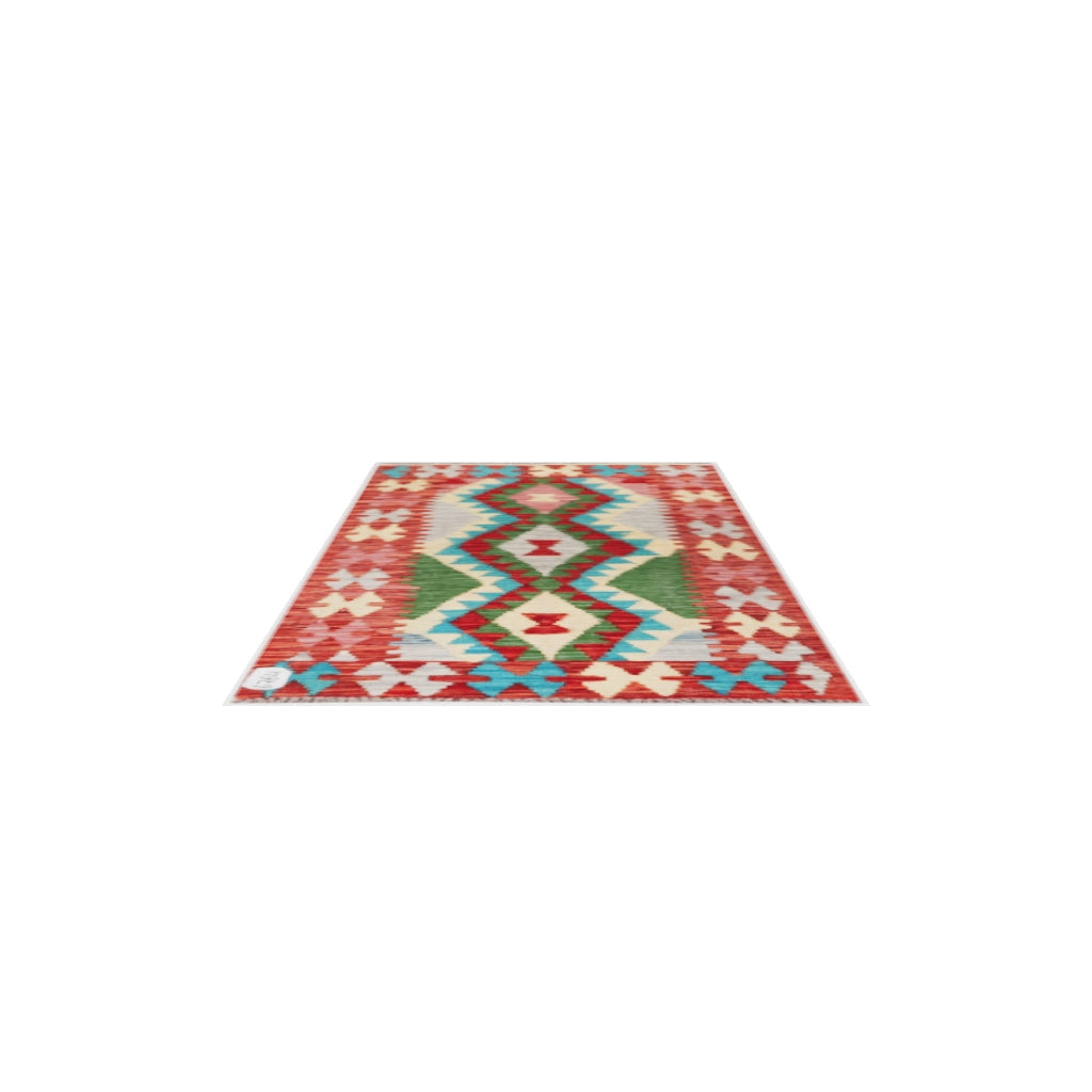 Maimana Kilim - 137 × 72 cm (4'6" x 2'4")