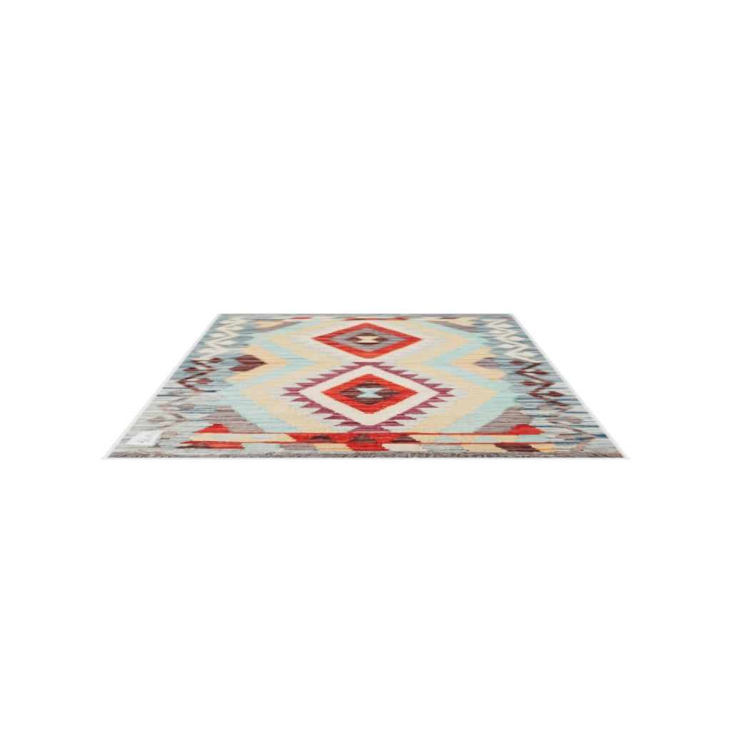 Maimana Kilim - 111 × 81 cm (3'8" x 2'8")