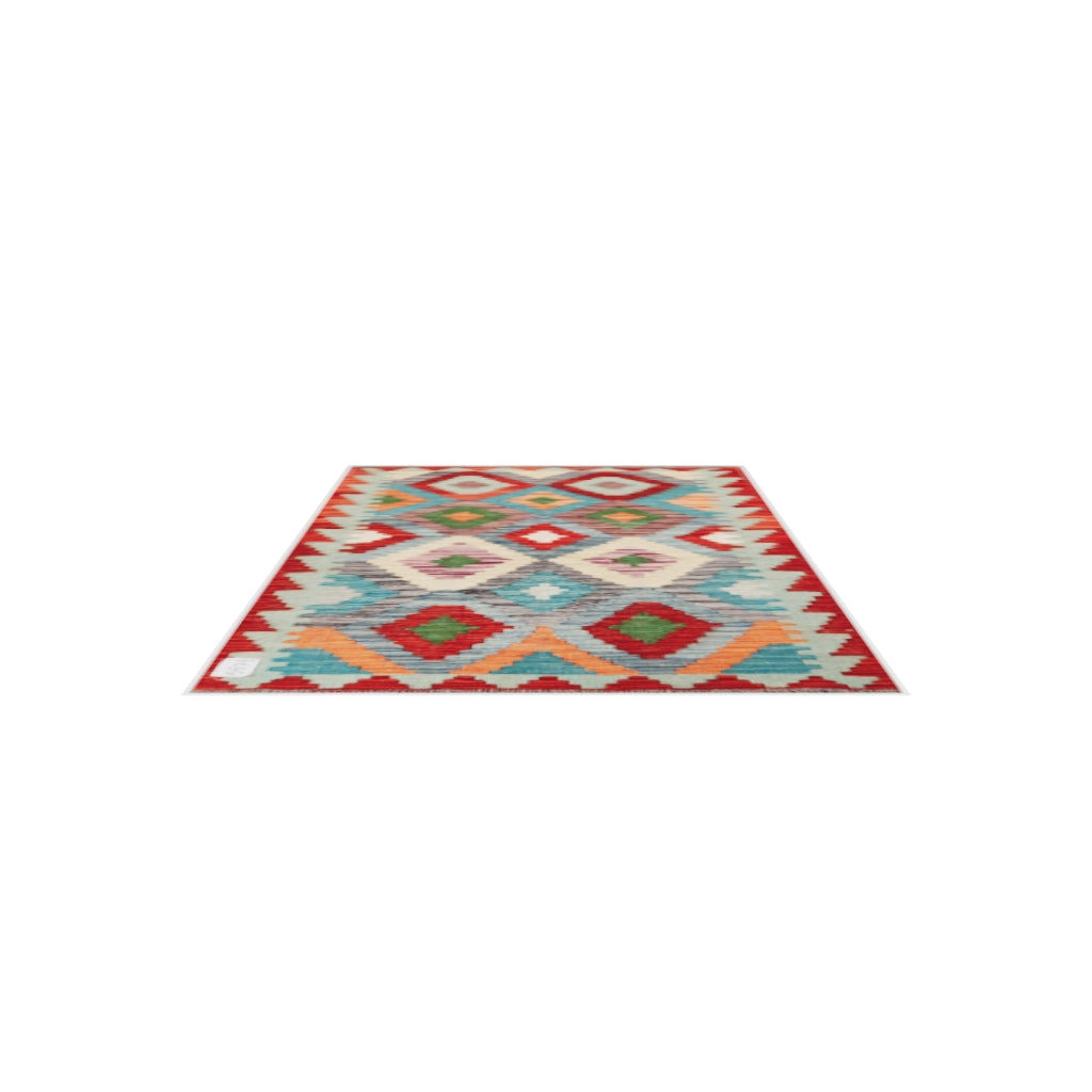 Maimana Kilim - 125 × 79 cm (4'1" x 2'7")