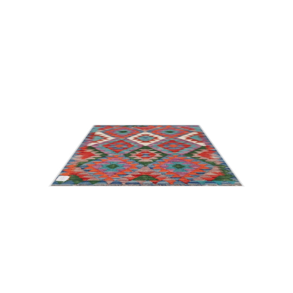 Maimana Kilim - 126 × 80 cm (4'2" x 2'7")