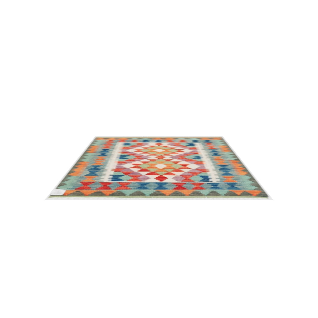 Maimana Kilim - 115 × 83 cm (3'9" x 2'9")