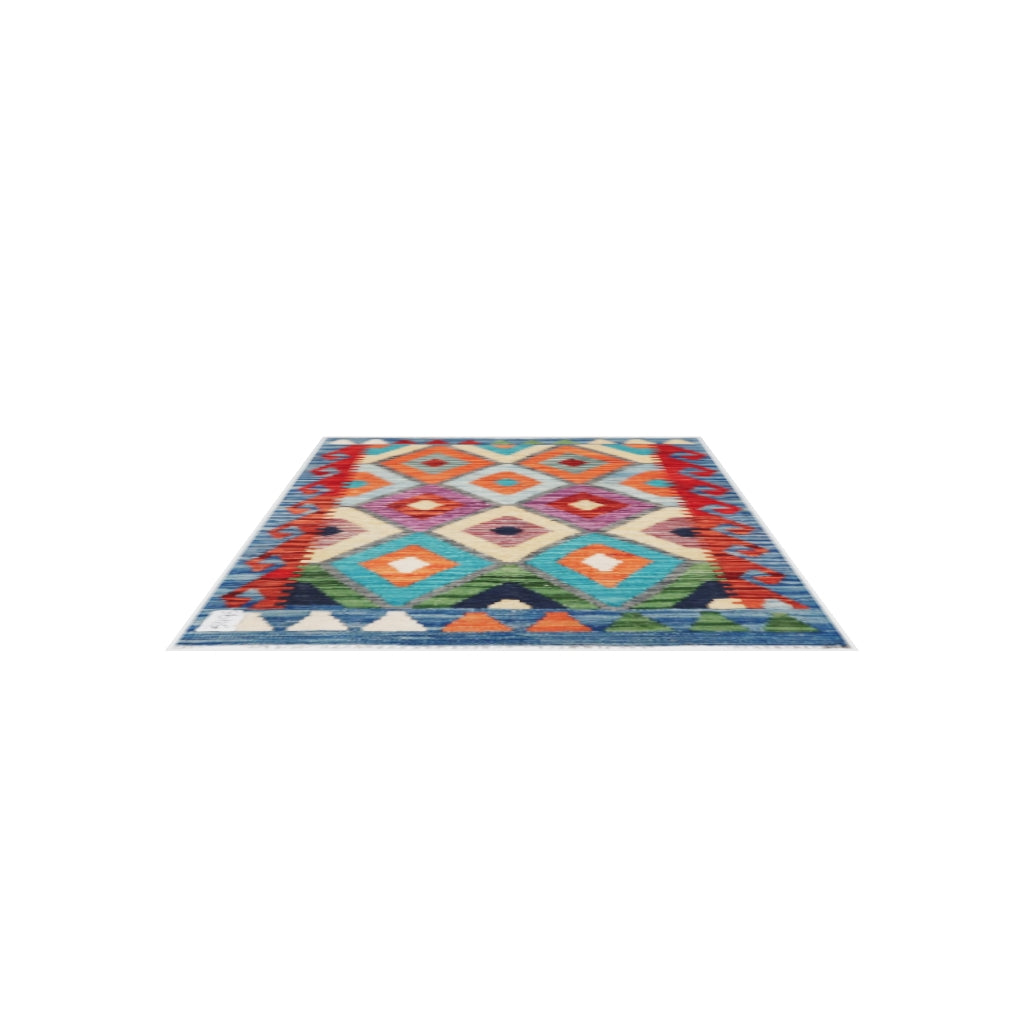 Maimana Kilim - 116 × 75 cm (3'10" x 2'6")