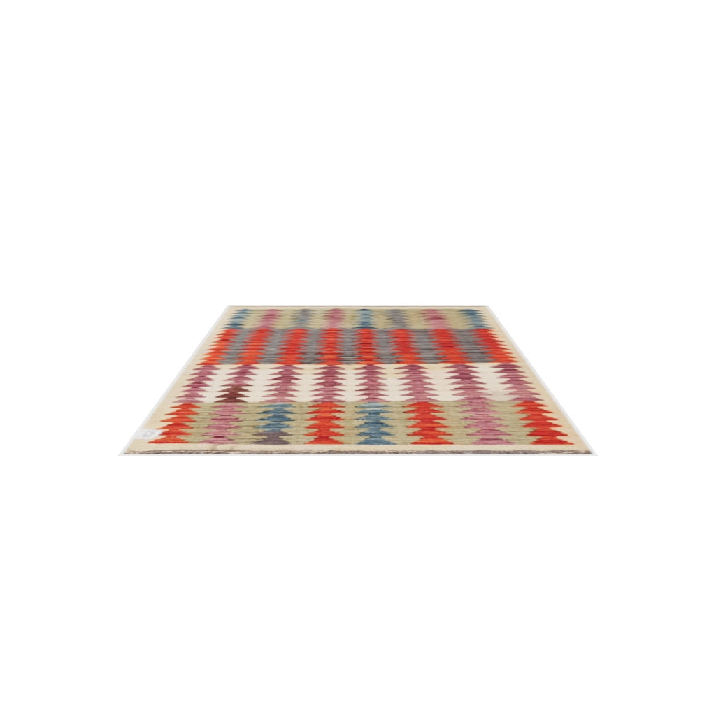 Maimana Kilim - 126 × 80 cm (4'2" x 2'7")