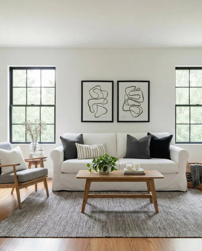 Modern Flatweave Rug - Size: 201 × 143 cm