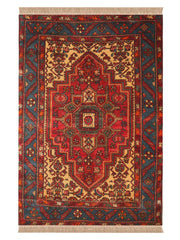 Abshari Persian Tribal Hand Knotted Wool Rug - 152 x 107 cm