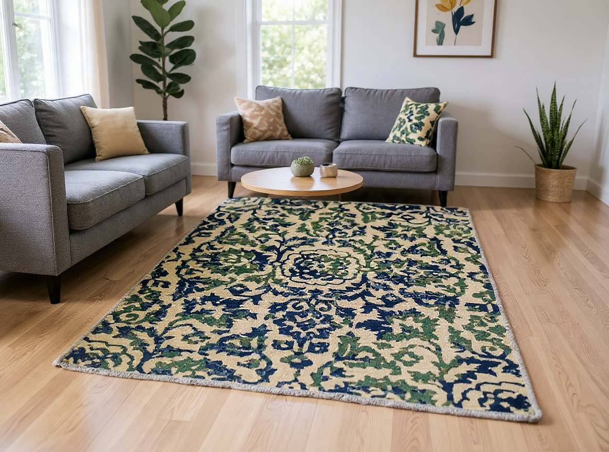 Velvety Hand Knotted Rug - Made to Order